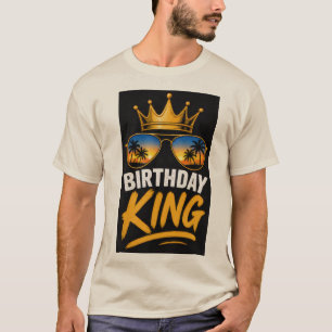Camiseta gráfica para hombre 'Rey del Cumpleaños'