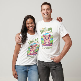 Camiseta gráfica para hombre "Sonriente" de cerdit