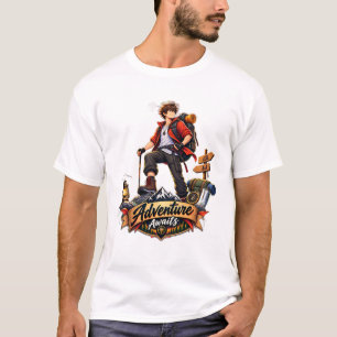 Camiseta gráfica para hombres Adventure Awaits