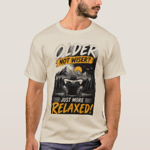 Camiseta gráfica para hombres 'Mayor, no más sabio