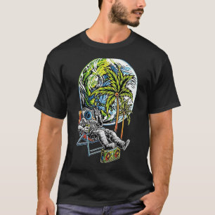 Camiseta Gráfica para Hombres Mujeres Guay Astronauta Chill
