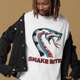 Camiseta gráfica para hombres Snake Bite