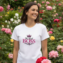 Camiseta Gráfica para Mujeres 'The Real Boss'