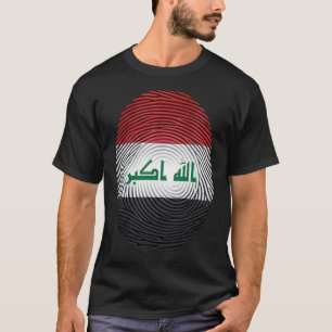 Camiseta gráfica patriótica con huella dactilar de