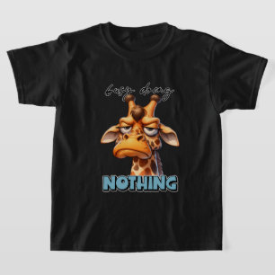 Camiseta Gráfica perezosa divertida arte de palabras