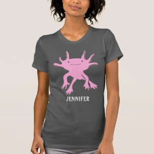 Camiseta Gráfica personalizada Axolotl Rosa Salamander