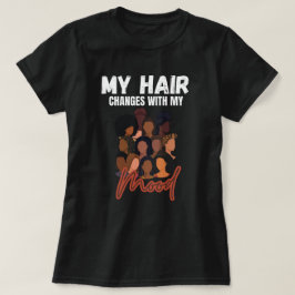 Camiseta gráfica personalizada de peinados con est