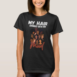 Camiseta gráfica personalizada de peinados con est