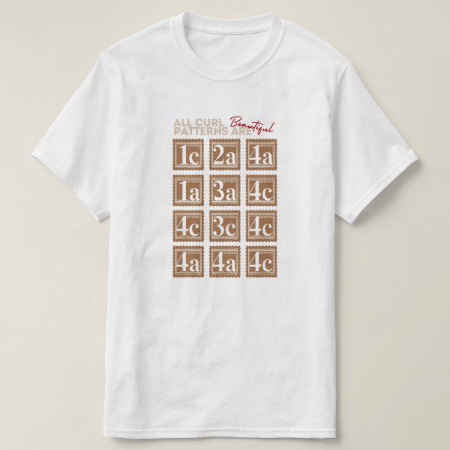 Camiseta gráfica personalizada para tipos de cabel (Diseño del anverso)