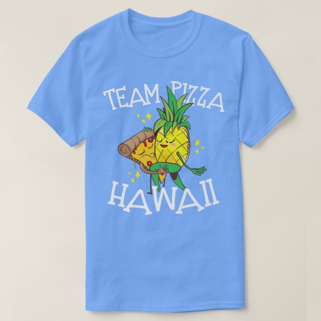 Camiseta Gráfica Pizza Hawaii Pineapple y Pizza  (Diseño del anverso)