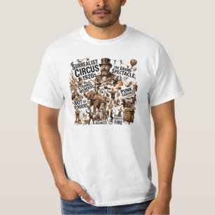 Camiseta Gráfica Punk de Circo Surrealista de los 