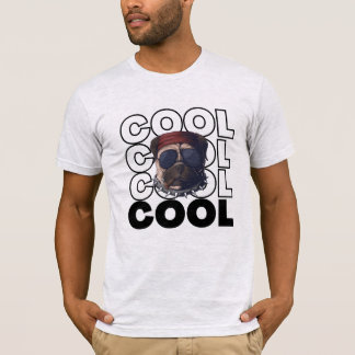 Camiseta Gráfica Retro Cool Pug Amante de Perros