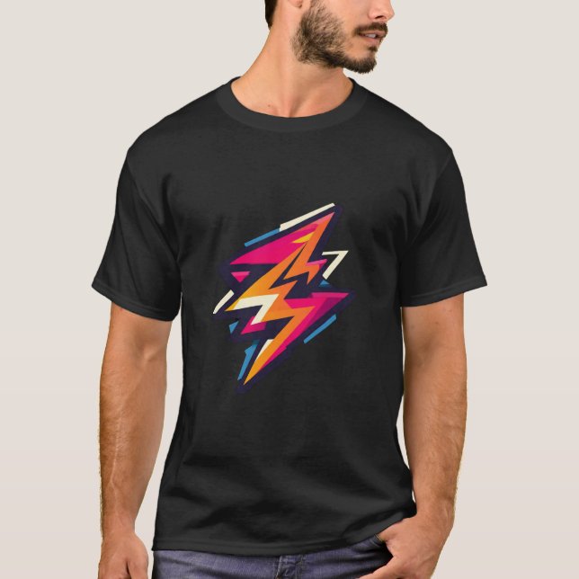 Camiseta Gráfica Retro Cyberbolt (Anverso)