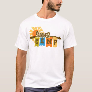 Camiseta gráfica retro de campamento de verano