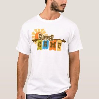 Camiseta gráfica retro de campamento de verano