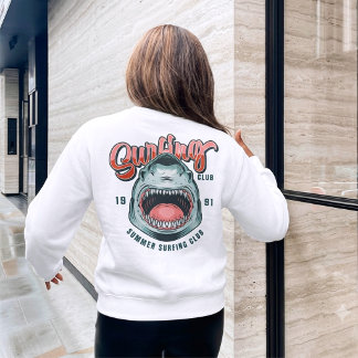 Camiseta gráfica retro de club de surf Sudaderas
