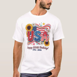 Camiseta Gráfica retro de girasol por el 250 cumpleaños de