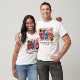 Camiseta Gráfica retro de girasol por el 250 cumpleaños de 