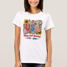 Camiseta Gráfica retro de girasol por el 250 cumpleaños de