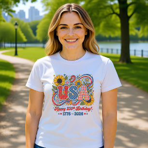 Camiseta Gráfica retro de girasol por el 250 cumpleaños de