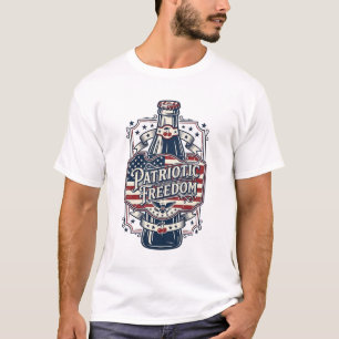 Camiseta gráfica retro de soda de cereza patriótic