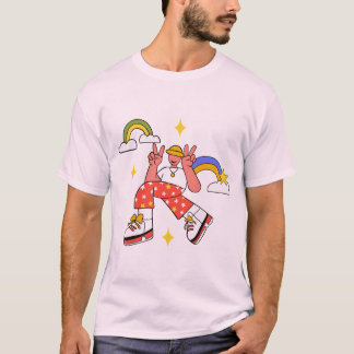 Camiseta gráfica retro de videos pacíficos - Arcoi