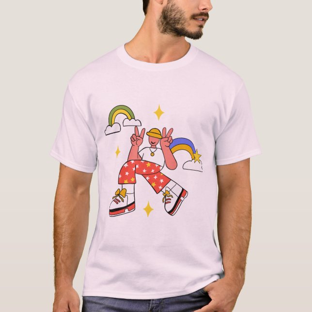 Camiseta gráfica retro de videos pacíficos - Arcoi (Anverso)