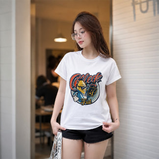 Camiseta gráfica retro divertida de plátano de fra