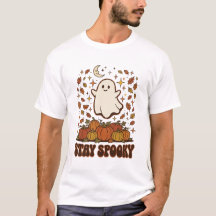 Gráfica Retro Groovy Fantasma Halloween