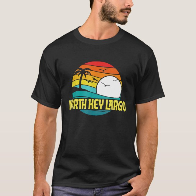 Camiseta Gráfica retro North Key Largo Sun Surf 80 (Anverso)