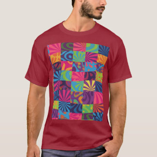 Camiseta Gráfica Retro Psicodélica Colorida | Vint