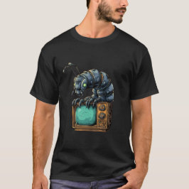 Camiseta gráfica Retro TV Bug de ciencia ficción