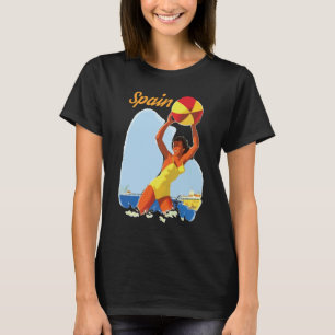 Camiseta gráfica retro vintage de viaje a la playa