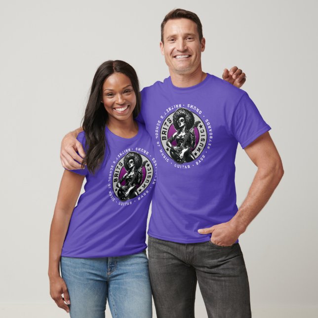 Camiseta Gráfica Rock ’n’ Roll - Diseño de Escuela de Músic (Unisexo)