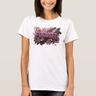 Camiseta gráfica roja trendy FOCADA