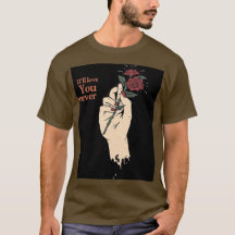 Camiseta gráfica romántica “Te amaré” – Vintage