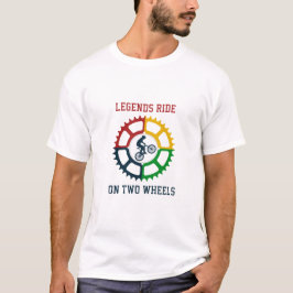 Camiseta gráfica rústica para ciclismo de cosecha
