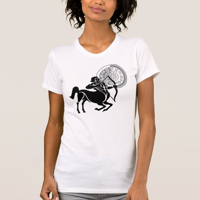 Camiseta Gráfica Sagittarius Archer Zodiac estilo griego (Anverso)