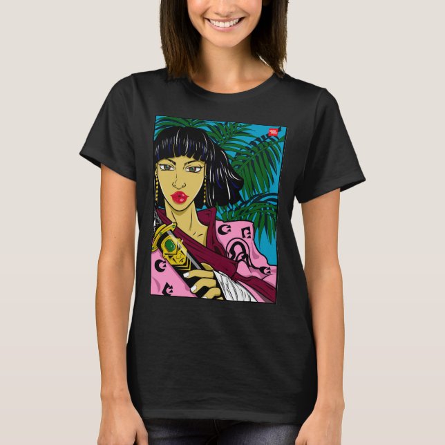 Camiseta gráfica SAMURAI para mujeres (Anverso)