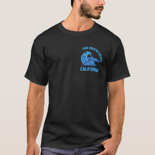 Camiseta Gráfica San Onofre Beach California Pocket Wave So