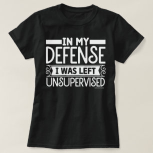 Camiseta Gráfica Sarcástica – Dejado sin Supervisi