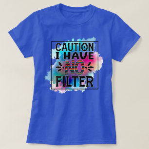 Camiseta Gráfica Sassy – Precaución Sin Filtro