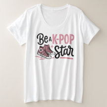 Camiseta Gráfica Sé una Estrella de K-POP