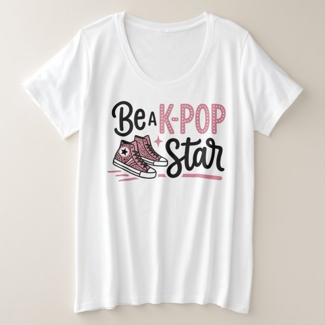 Camiseta Gráfica Sé una Estrella de K-POP (Anverso del diseño)