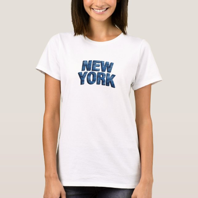 Camiseta gráfica Sharp Blue NEW YORK (Anverso)