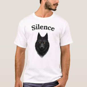 Camiseta gráfica Silence Black Wolf