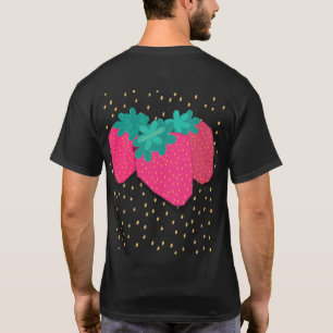 Camiseta gráfica sin esfuerzo de fresa Camiseta bá