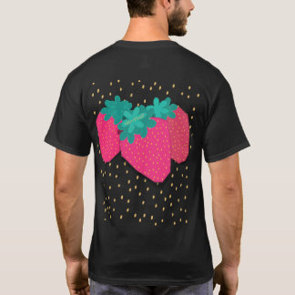 Camiseta gráfica sin esfuerzo de fresa Camiseta bá