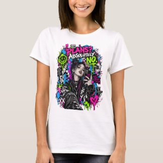 Camiseta gráfica sin planes absolutamente