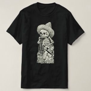Camiseta gráfica Skeleton Vintage